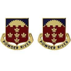 300th Field Artillery Regiment Unit Crest (Powder River)